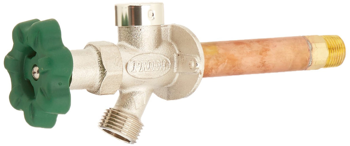 Prier P-164D04 hydrant front view with frost-free quarter-turn for outdoor use.
