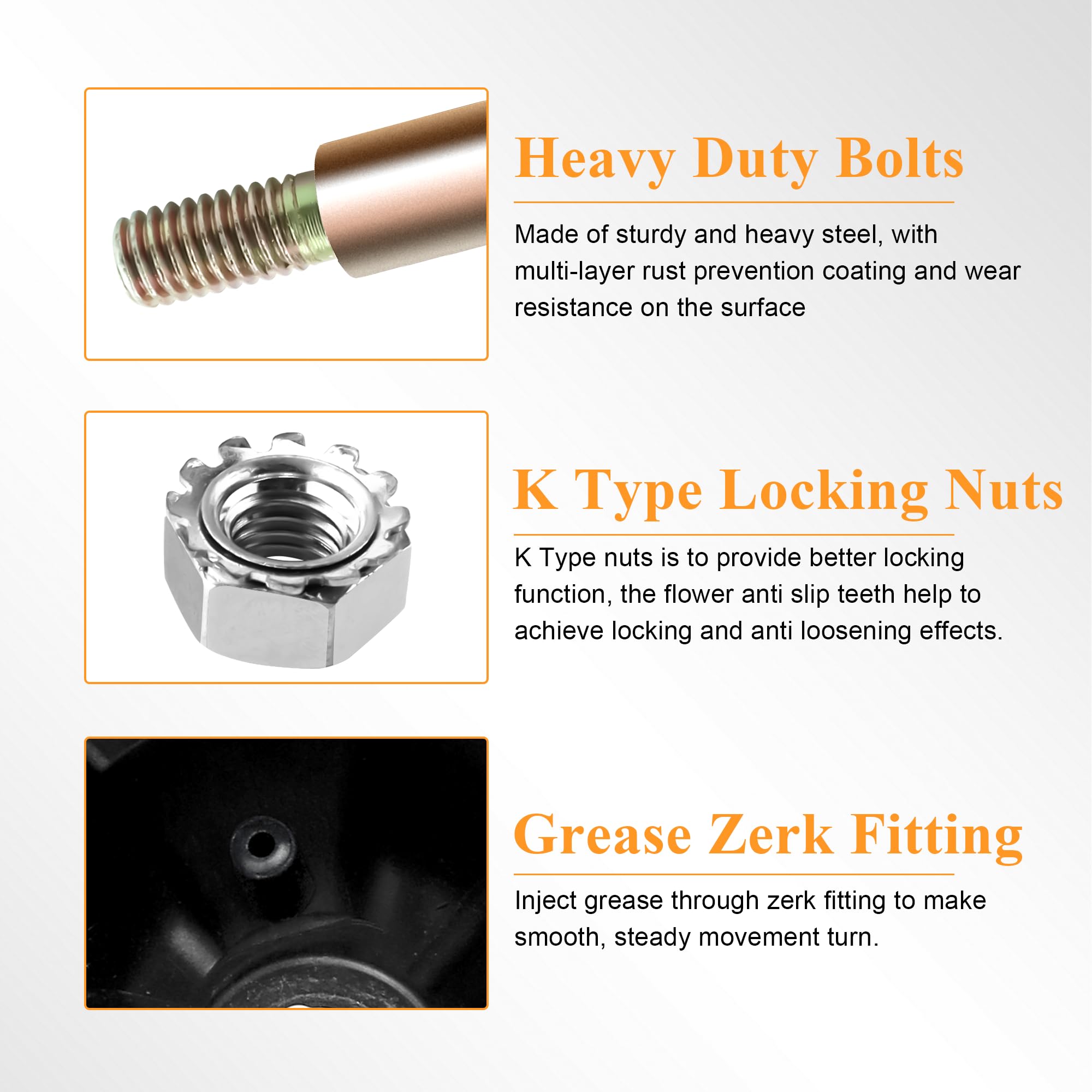 Prime&Swift 734-04155 deck wheel kit with hardware simplifies installation