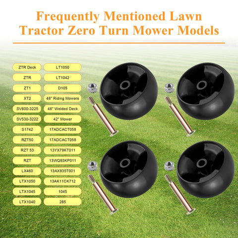 Prime&Swift 734-04155 deck wheel for Toro LX460 smooths ride and reduces scraping