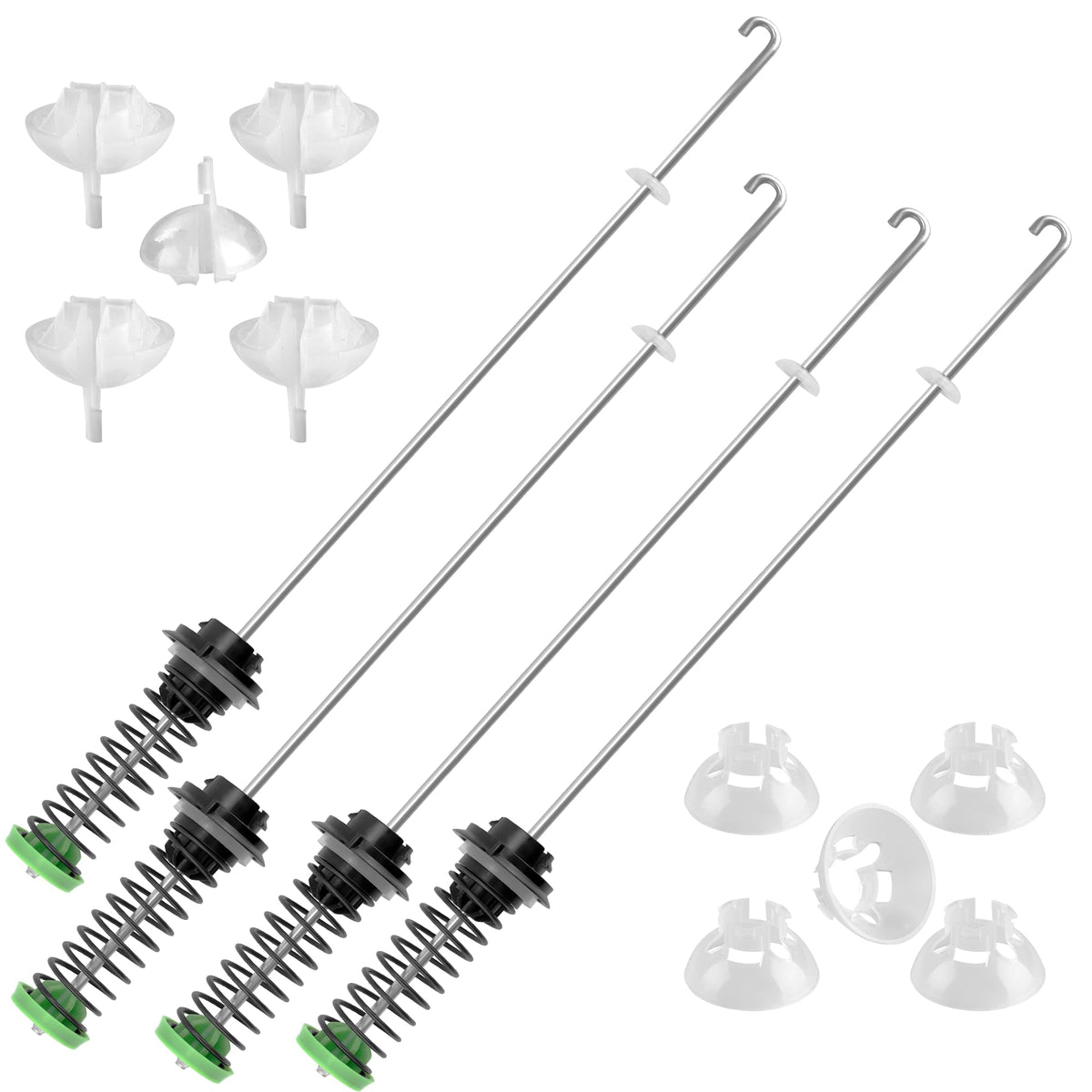Prime Swift washer suspension rod kit for Maytag Bravos stabilizes loads and quiets cycles.