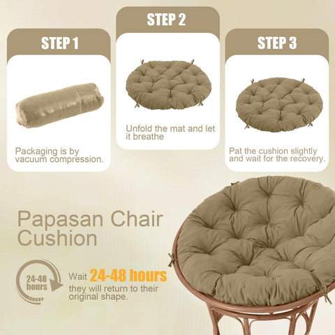 PrimePATIO cushion features reinforced stitching and easy maintenance for busy homes