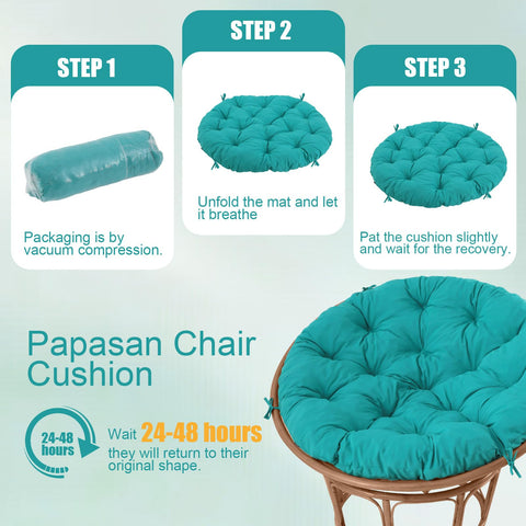 PrimePATIO Papasan cushion ideal for porch or patio lounging