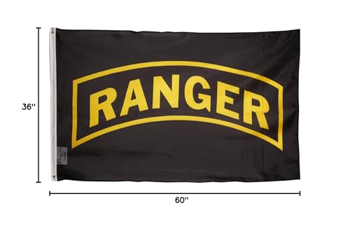PringCor Ranger flag with metal grommets for easy mounting on a flagpole