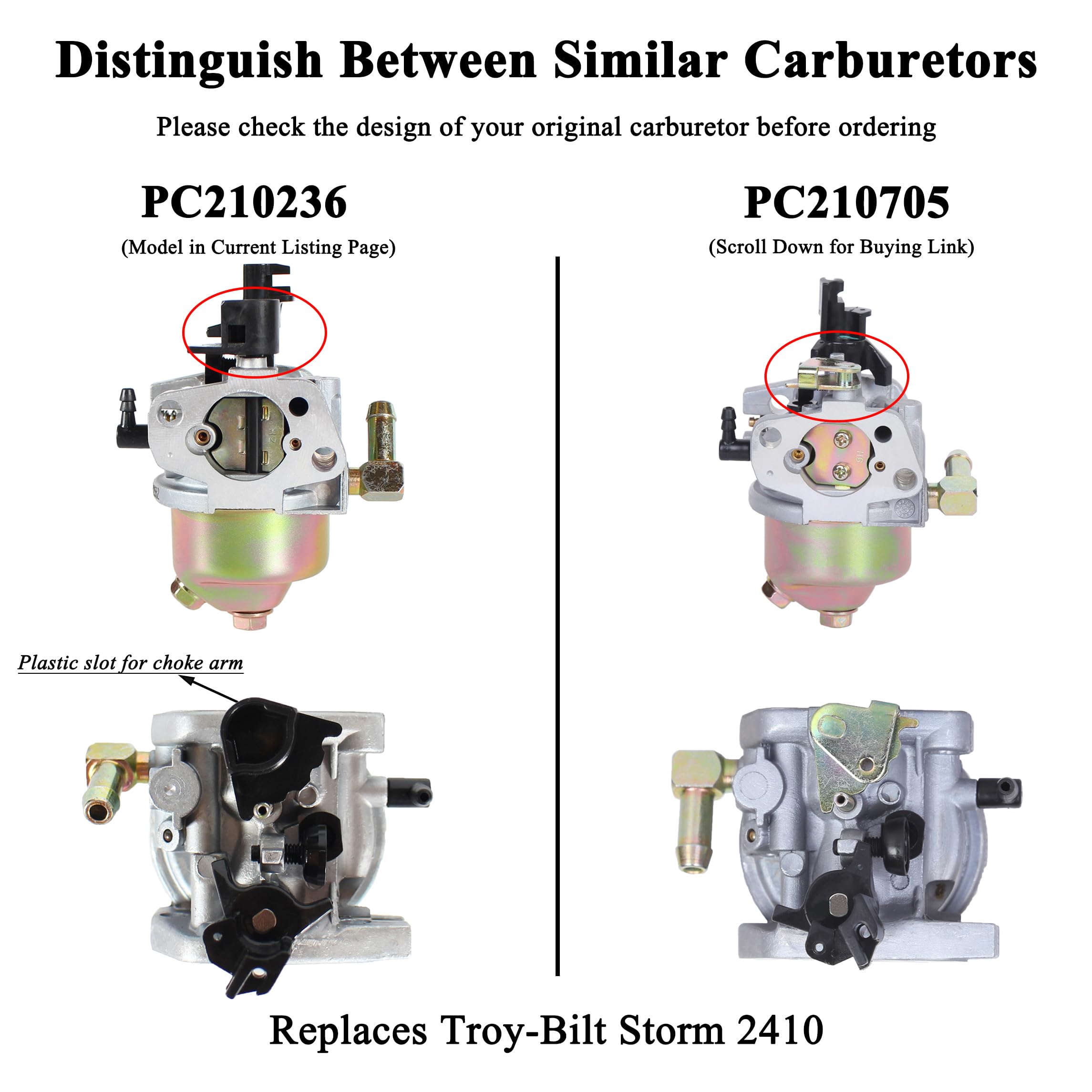 Pro Chaser 951-15236 carburetor for 270-WU engines promotes smooth power delivery