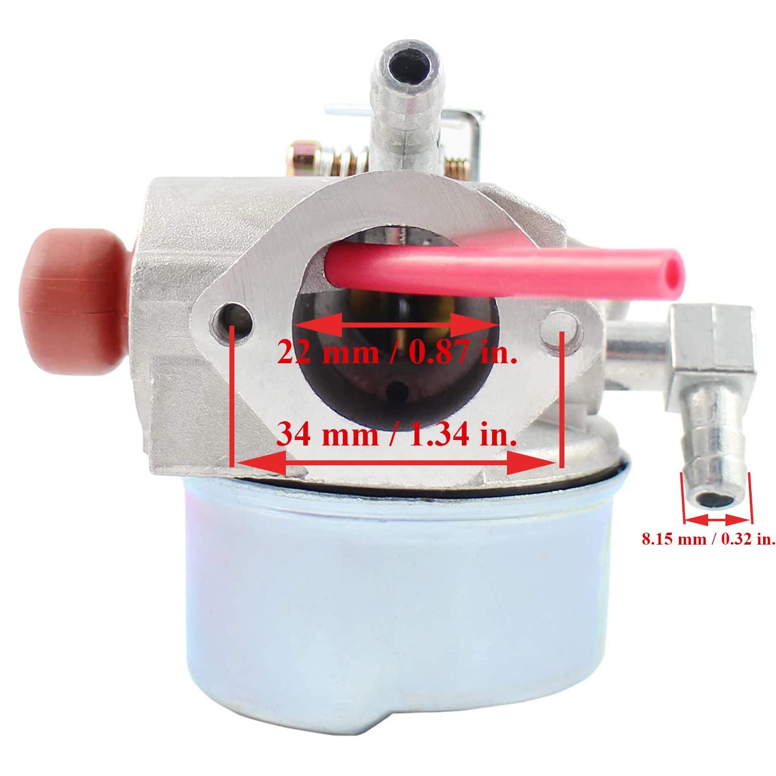 Pro Chaser 640350 carburetor compatibility image; fits Tecumseh and Craftsman models.