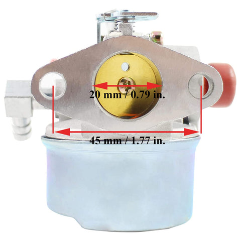 Pro Chaser 640350 carburetor for Tecumseh—side view; easy swap and precise metering.