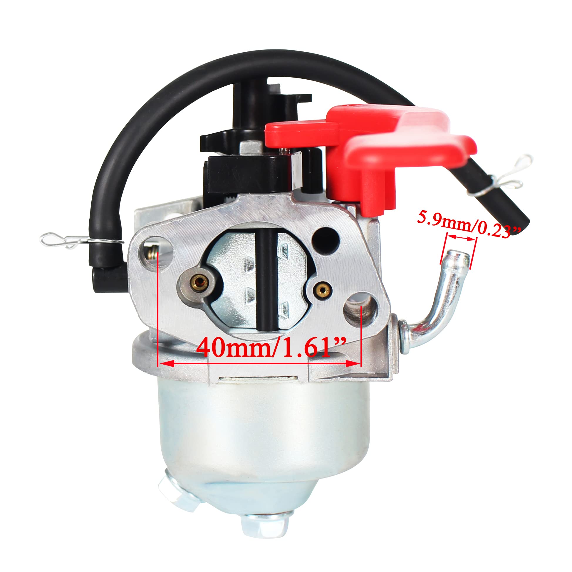 Fuel filter and shut-off valve included for clean fuel flow