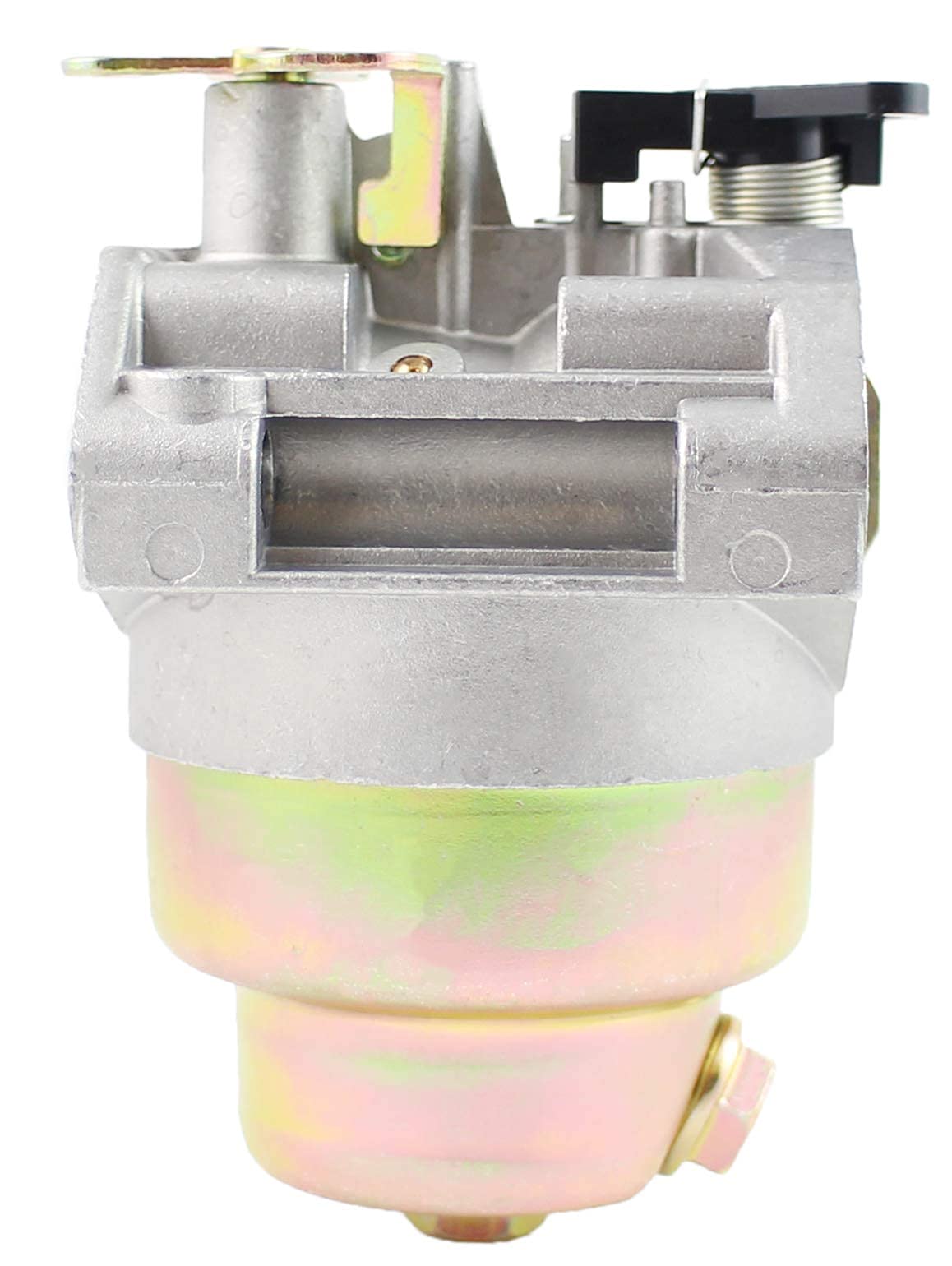 Pro Chaser HRX217 carburetor with clamps and fuel hose for secure installation.