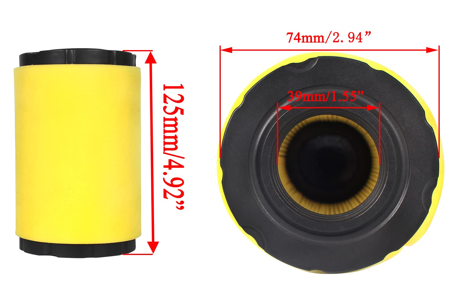 Pro Chaser pre-filter extends filter life and traps debris for cleaner airflow.