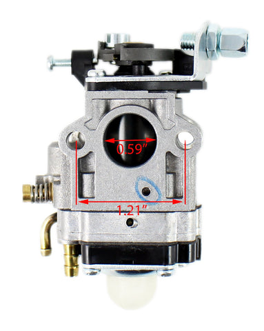 Pro Chaser T242 carburetor components including gasket and spark plug for easy assembly.