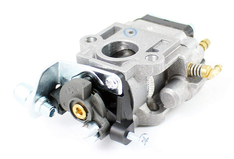 Pro Chaser T242 carburetor spark plug and fuel lines ready for installation.