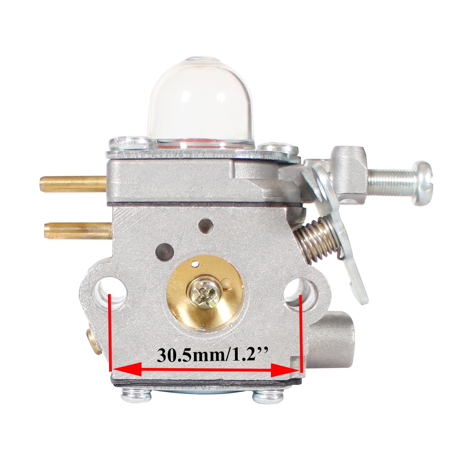 Pro Chaser installation guide illustration for Troy-Bilt trimmer carburetor.