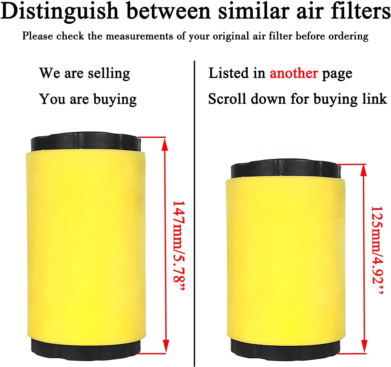 Pro Chaser YTH18542 fuel filter keeps fuel system clean for smooth operation