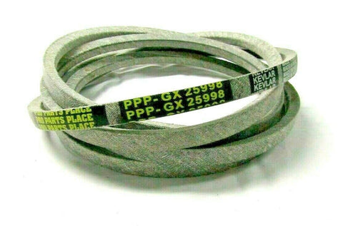 Pro Parts Place GX25998 kevlar deck belt highlights high strength and wear resistance for mowing.