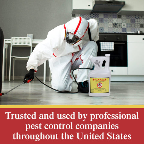 PRO-PELL natural essential-oil blend image emphasizes safety-first pest control approach.