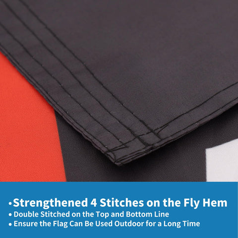 Probsin 3-ply polyester flag shows vivid colors with waterproof performance.