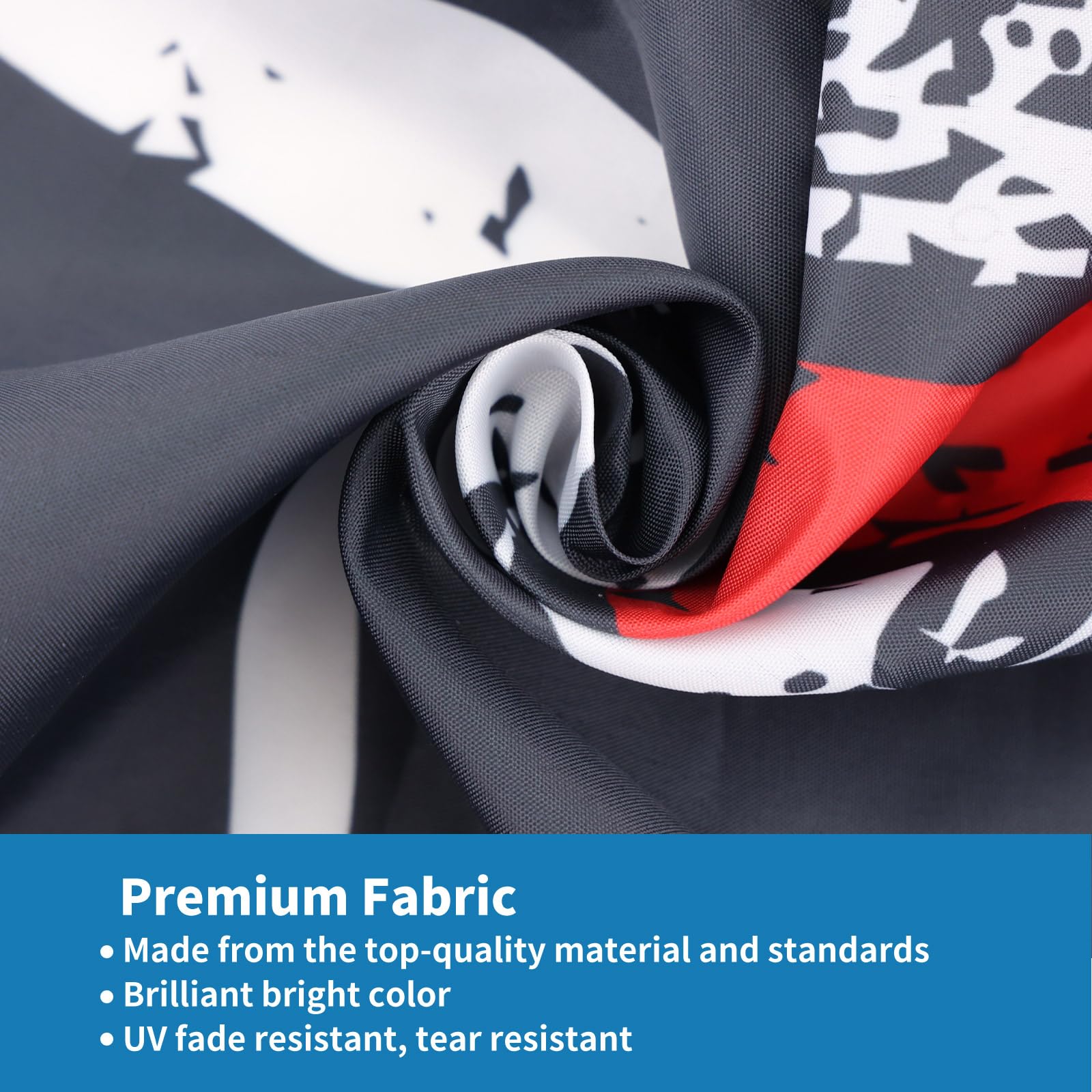 Double-sided printing on the Probsin flag ensures bright visibility from both sides.