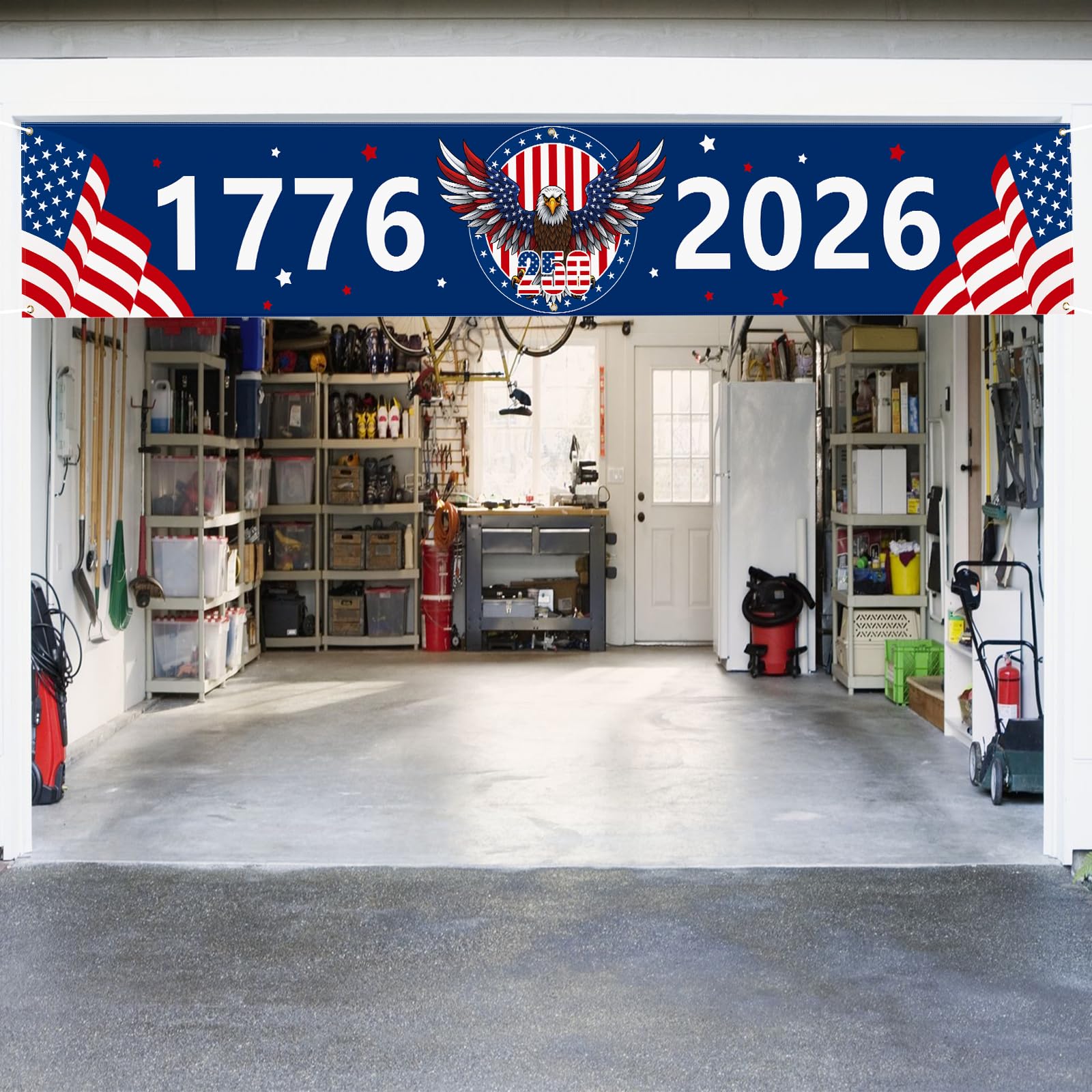 Probsin 250th Anniversary Banner garden and lawn setting for celebrations