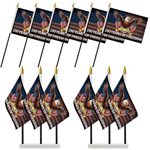 Probsin 250th anniversary stick flag pack for festive indoor or outdoor decor.