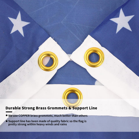 Probsin blue America 1776-2026 bunting closeup highlights vivid, fade-resistant printing for events