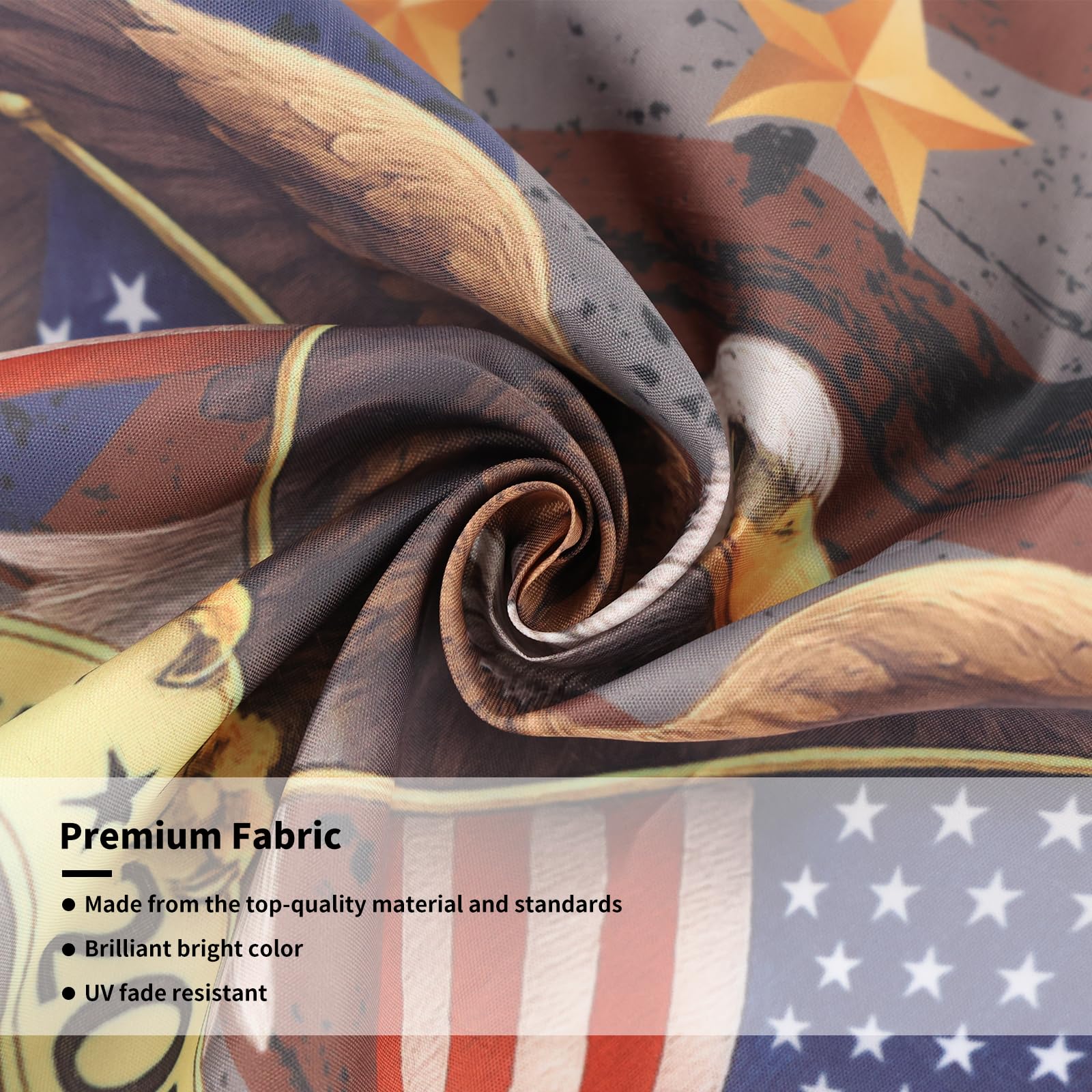 Bright printing on Probsin bunting yields vivid colors and clarity