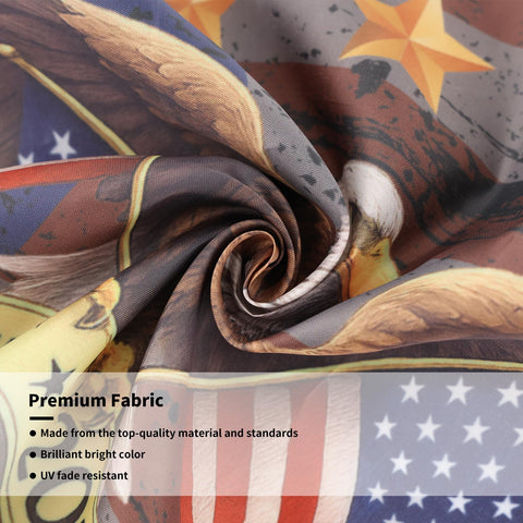 Bright printing on Probsin bunting yields vivid colors and clarity