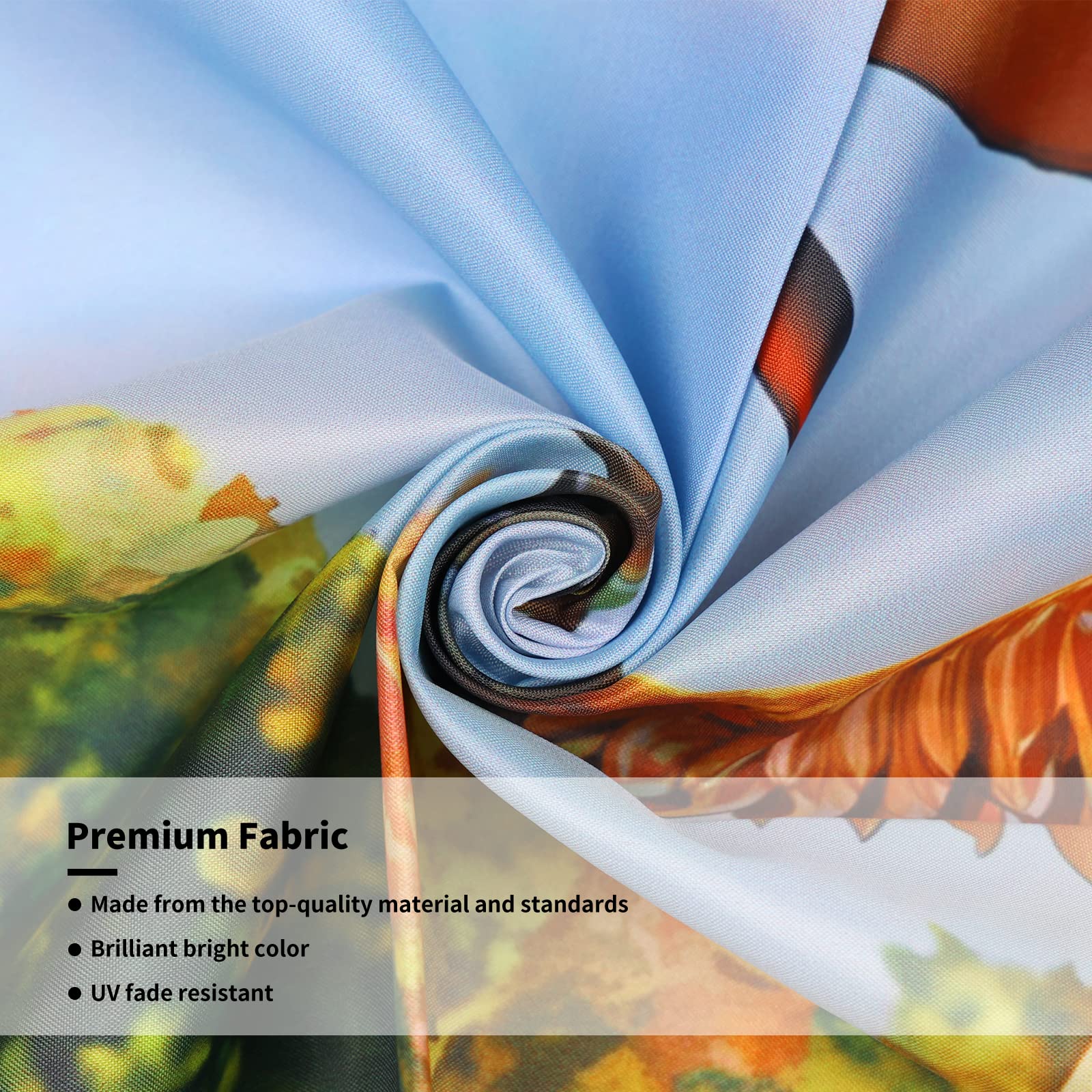 Probsin chicken flag 3x5ft double-sided printing shows bright colors from both sides.
