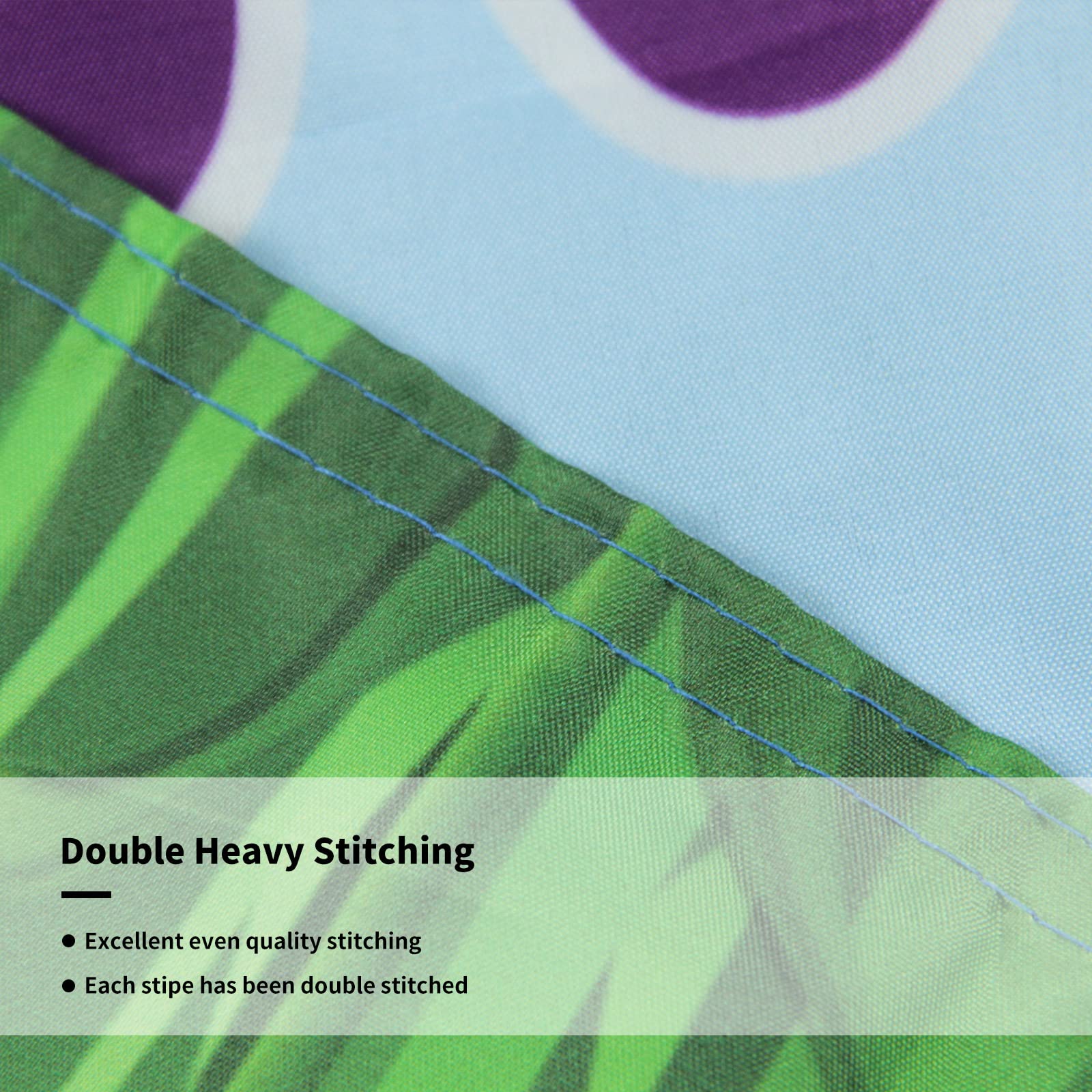 Lightweight polyester flag by Probsin for easy display across yards and patios