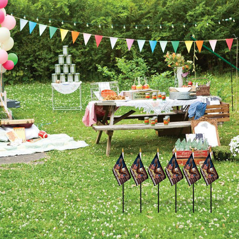 Probsin six-piece flag pack ideal for parades and welcoming guests.