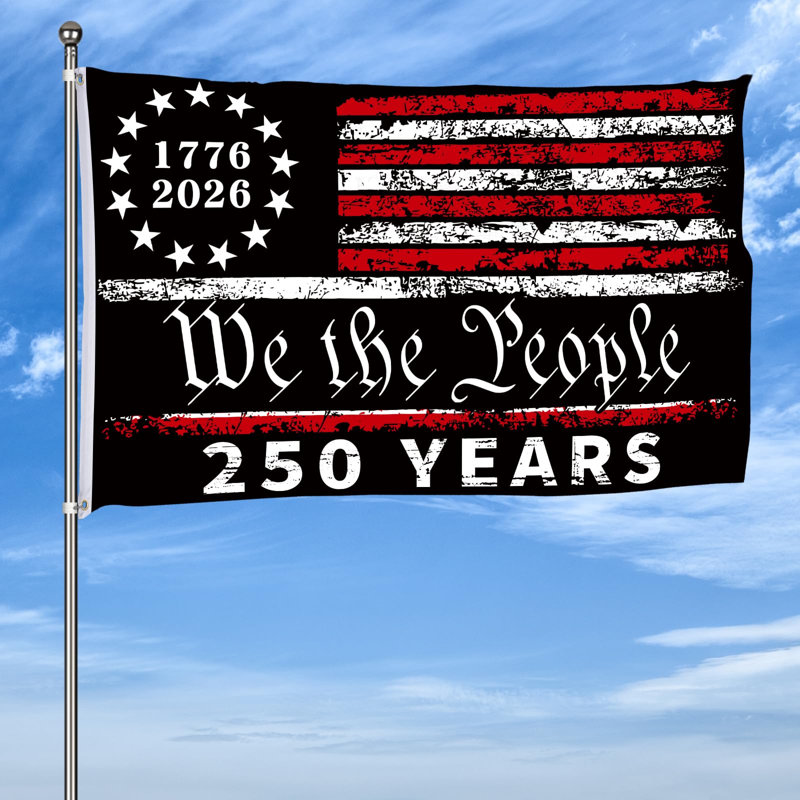Probsin home decor flag adds seasonal festive flair.
