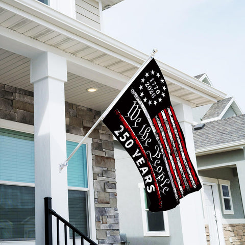 Garden and lawn display ready with the Probsin patriotic flag.