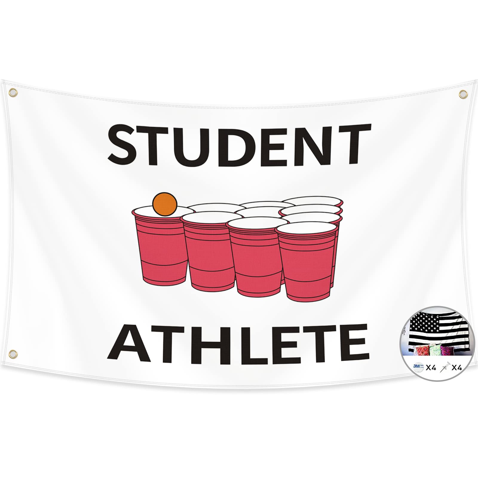 Probsin student athlete flag 3x5ft front display for dorm rooms and game-day vibes.