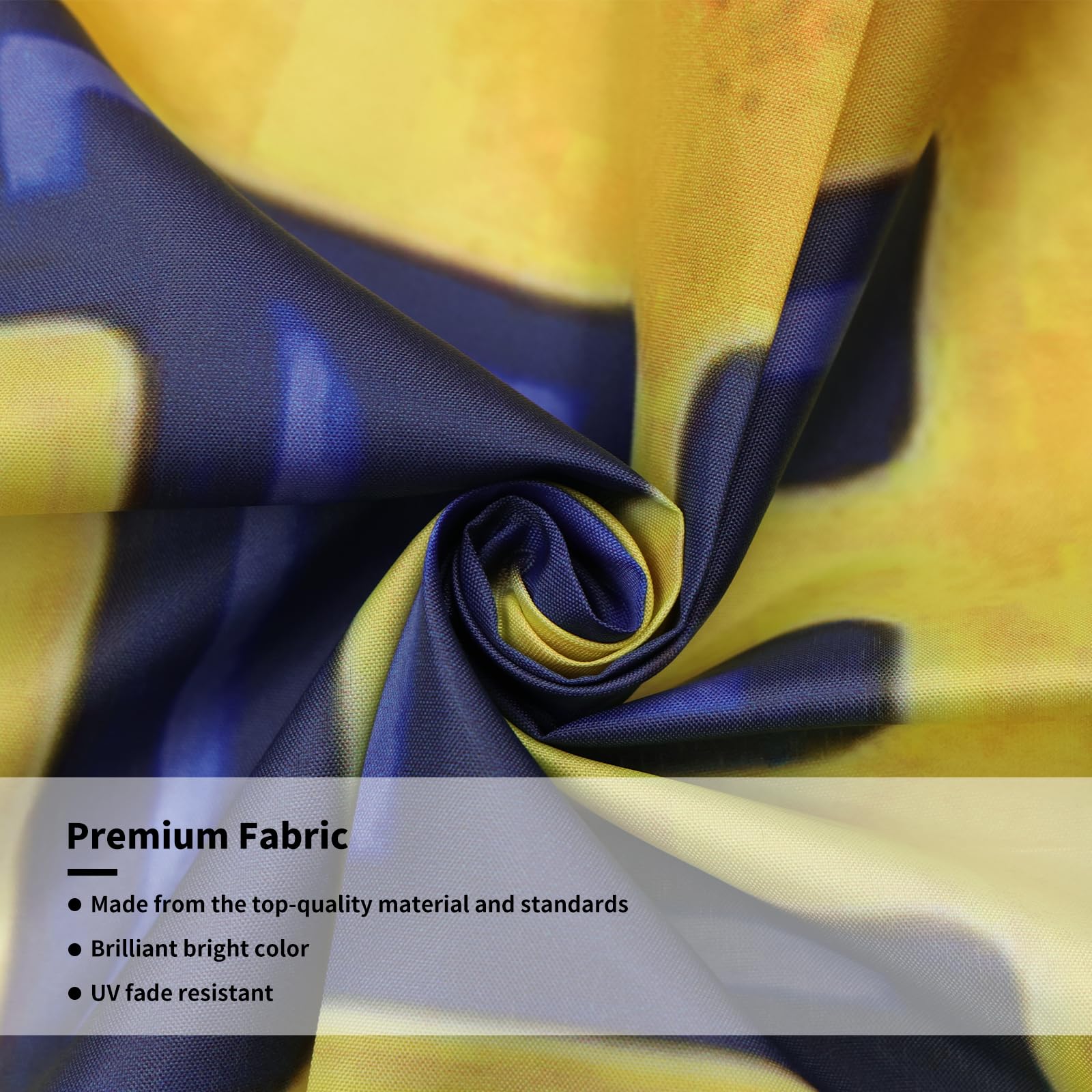 Brass grommets on Probsin flag for easy hanging