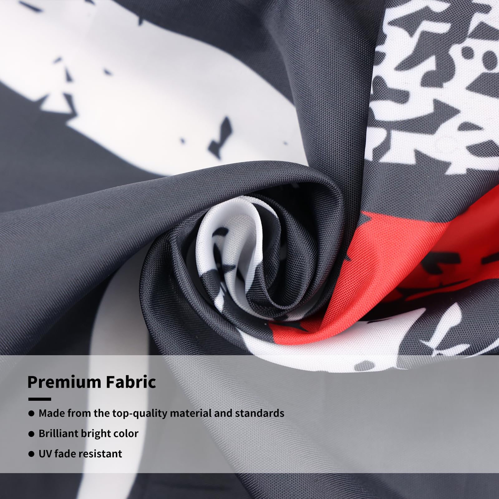 Probsin waterproof polyester flag for outdoor or indoor use.