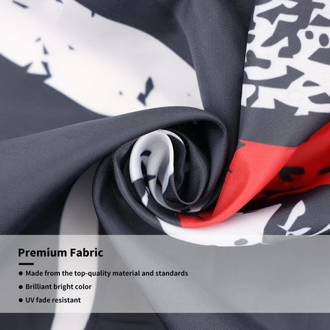 Probsin waterproof polyester flag for outdoor or indoor use.