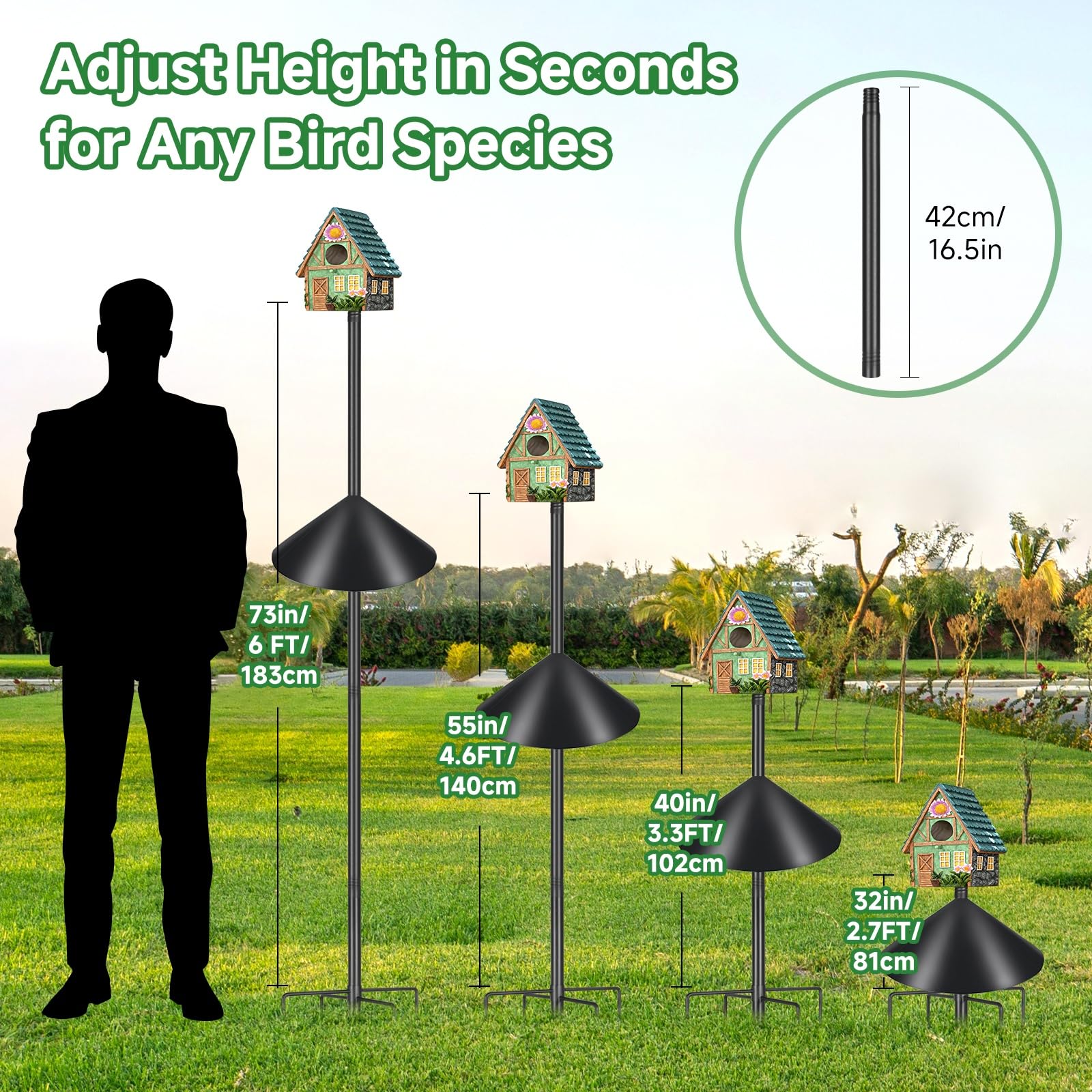 PROERR Squirrel Baffle rotates to deter raccoons while allowing birds to access