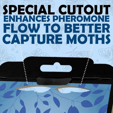 Professor Killamoth air-vents design improves pheromone release for quick moth capture.
