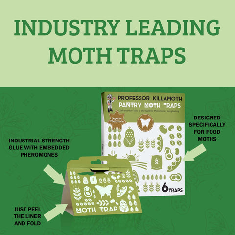Professor Killamoth Indian Meal Moth-specific pheromones attract male moths.