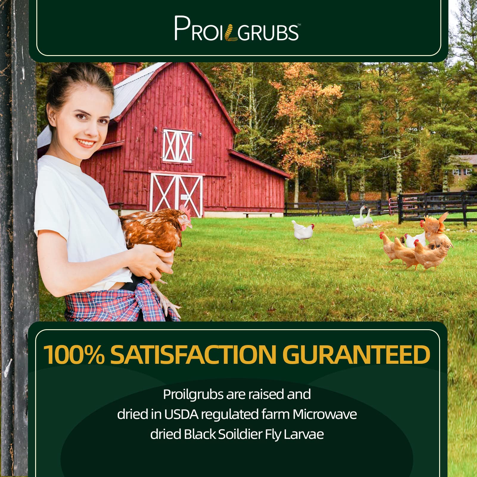 PROILGRUBS 10 pounds bag sealed for fresh, long-lasting storage.