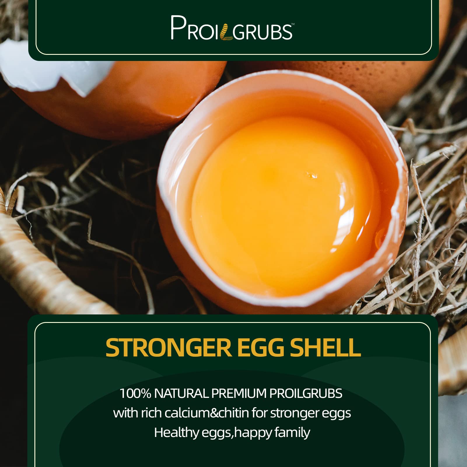 PROILGRUBS recyclable packaging, sustainable delivery preserving whole-shaped grubs.
