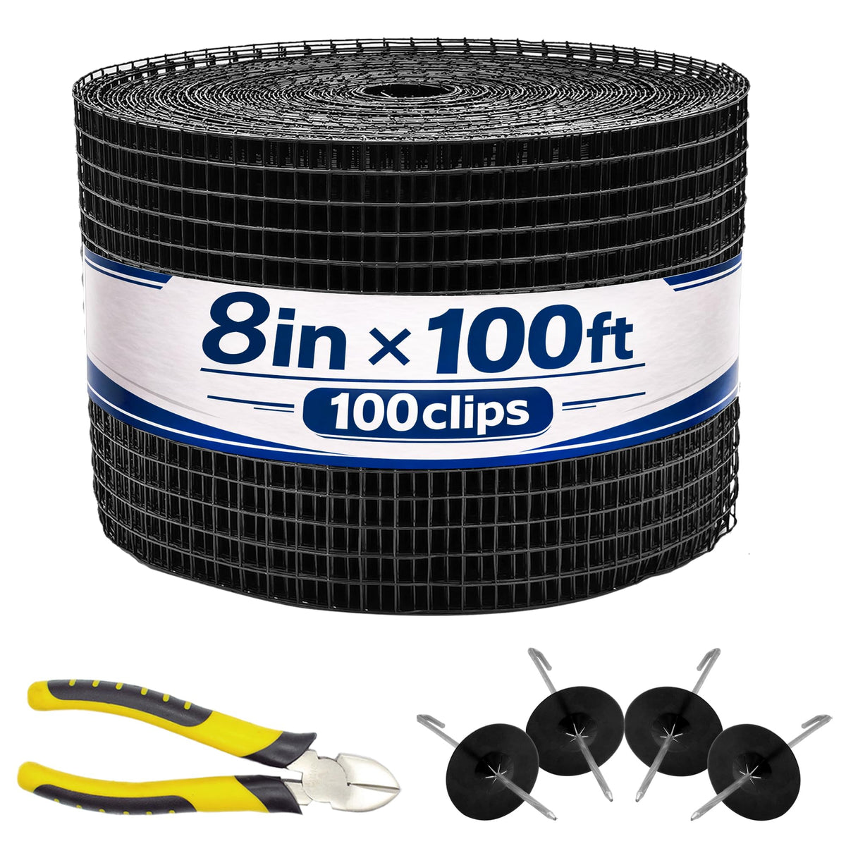 PROLEE 8in x 100ft bird guard mesh roll protects rooftop panels from pests.