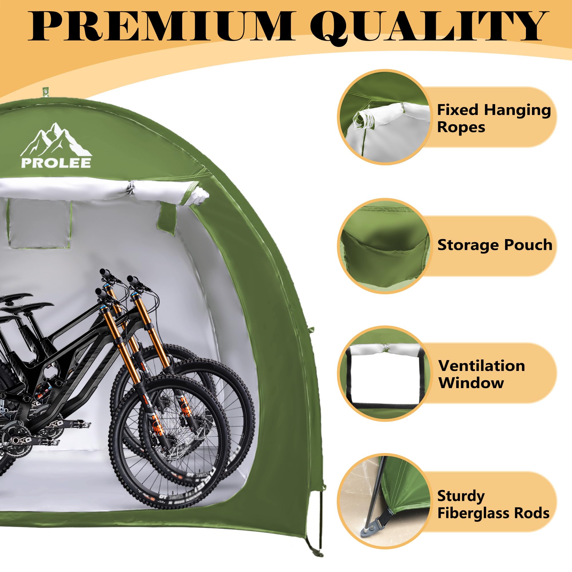 PROLEE spare long rod included for hassle-free setup.