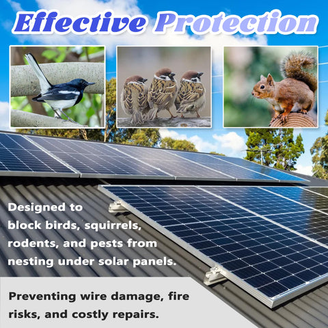 PROLEE low-profile black mesh stays discreet on roofs.