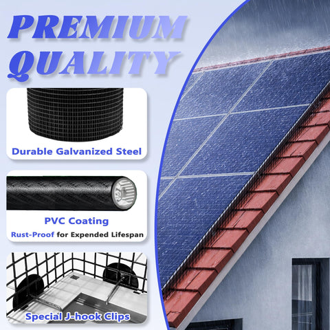 PROLEE PVC-coated galvanized steel mesh is rust-resistant for outdoor durability.