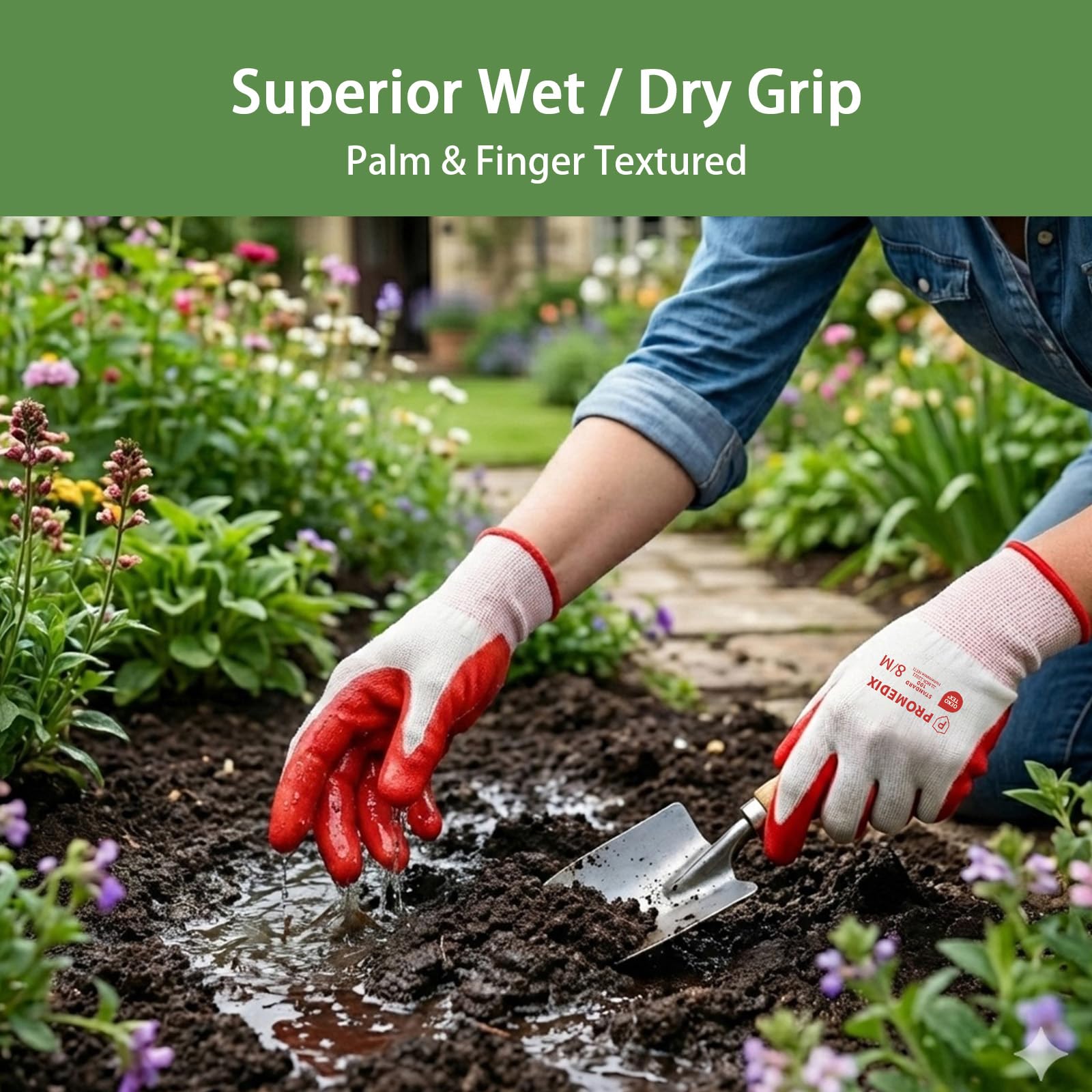 PROMEDIX P gloves fit both women and men for versatile garden use