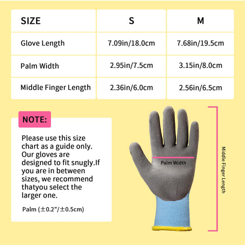 PROMEDIX P kids gloves help keep hands clean during gardening or chores.