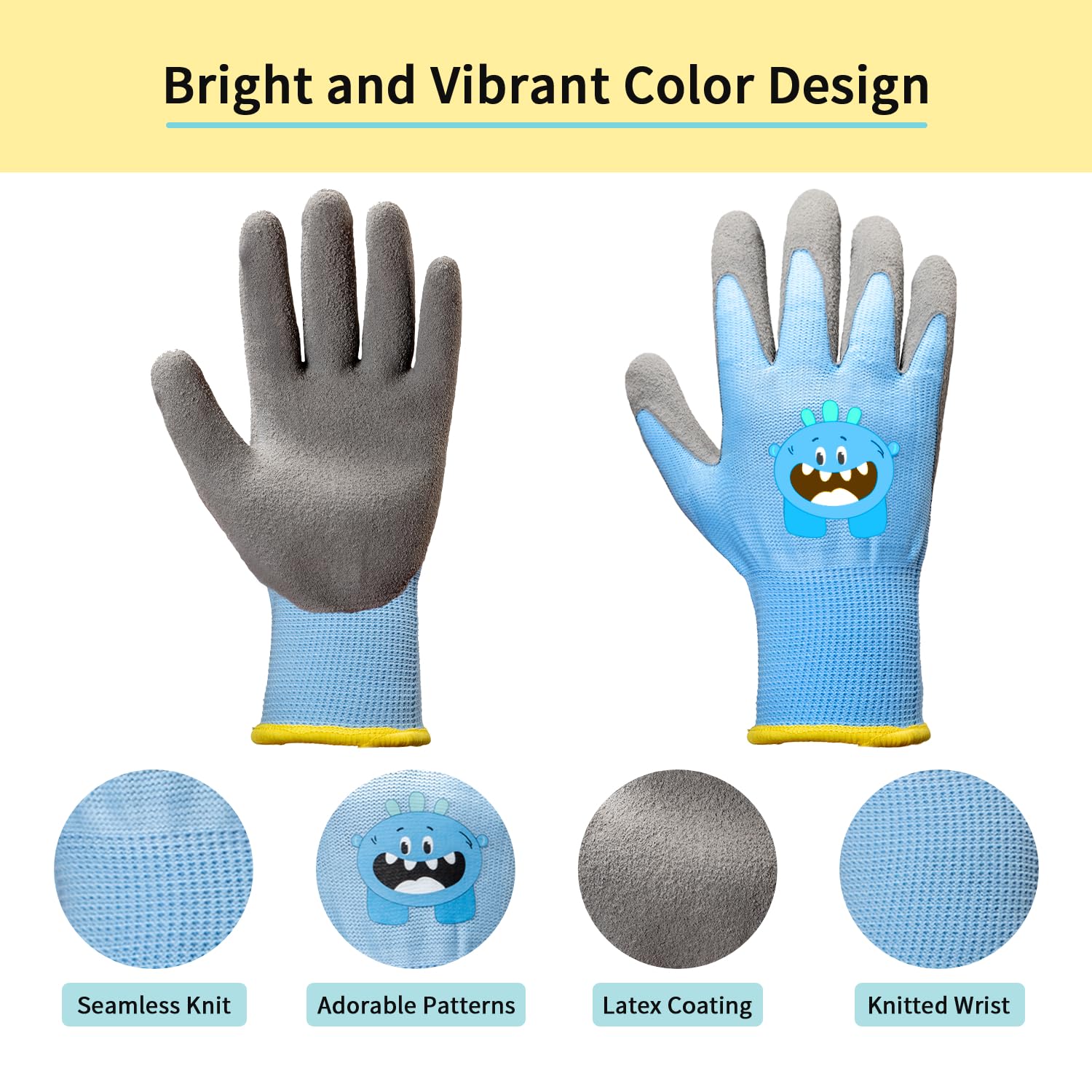 Elastic wrist on PROMEDIX P gloves ensures secure, easy-on-off wear for kids.