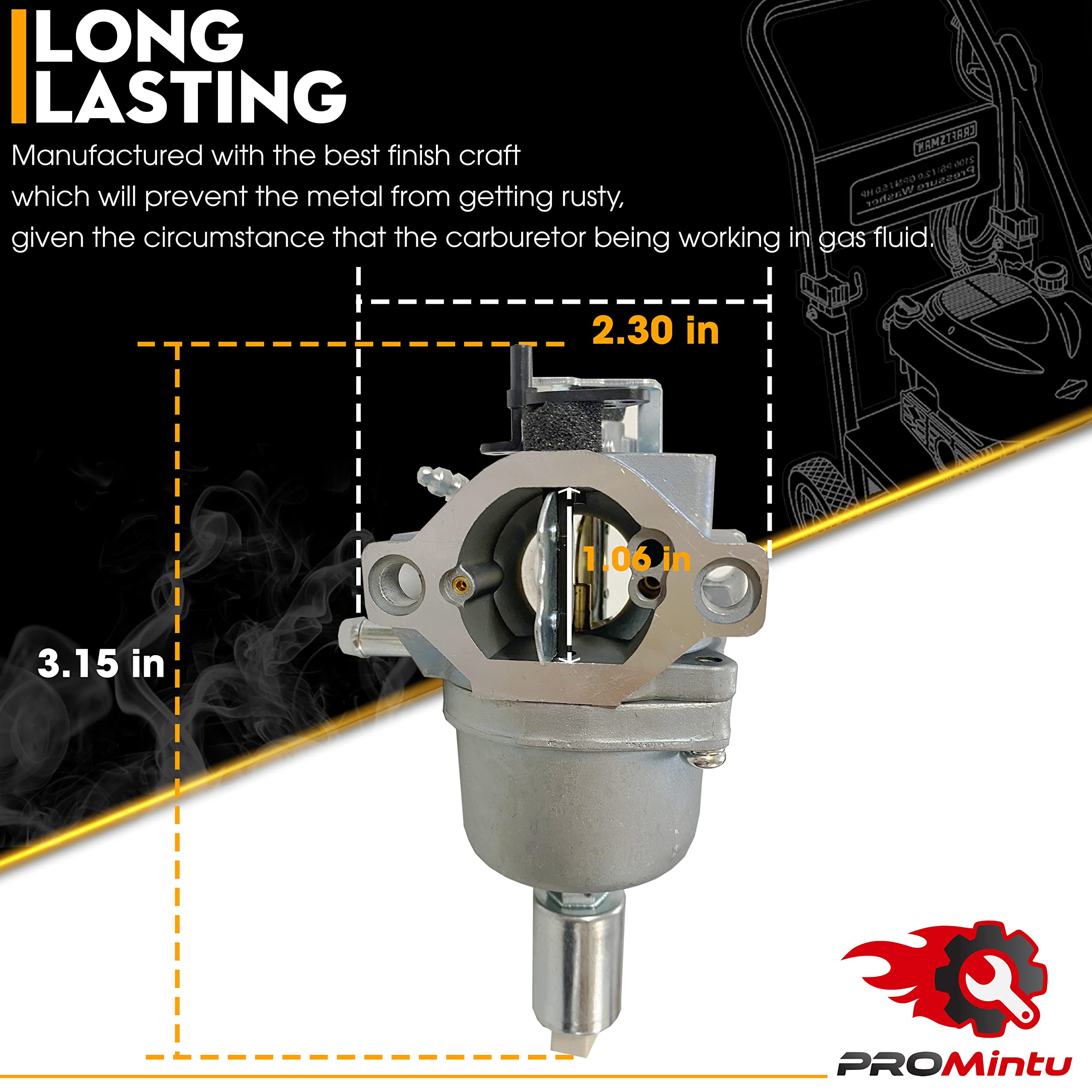 ProMintu carburetor in-box ensures complete contents right away.
