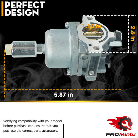 ProMintu carburetor serial-number view helps verify model compatibility quickly.