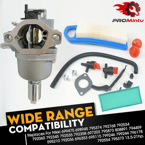 ProMintu carburetor side view shows compact design for easy engine swap.